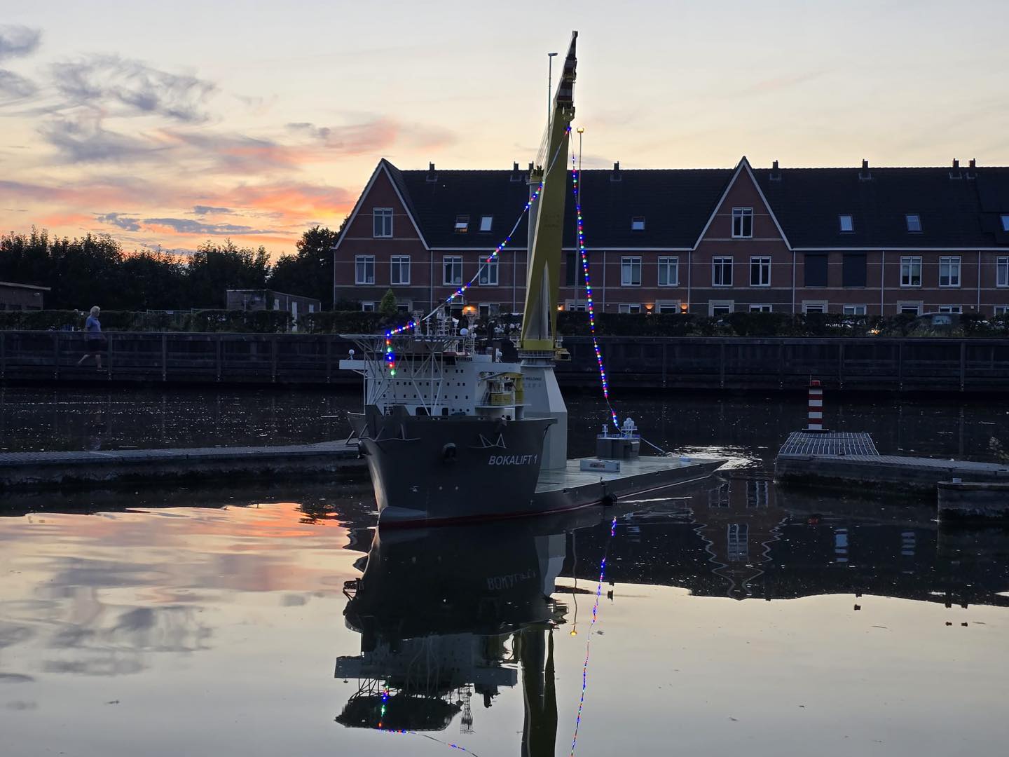 De Bokalift1 wordt klaargemaakt