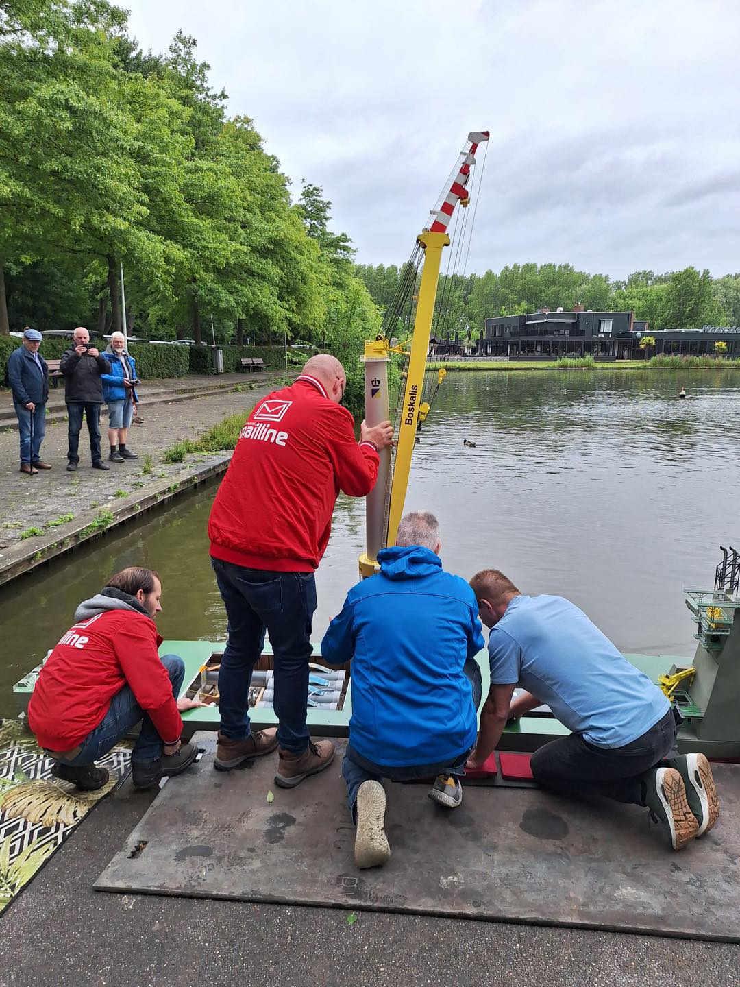 De Bokalift1 wordt klaargemaakt